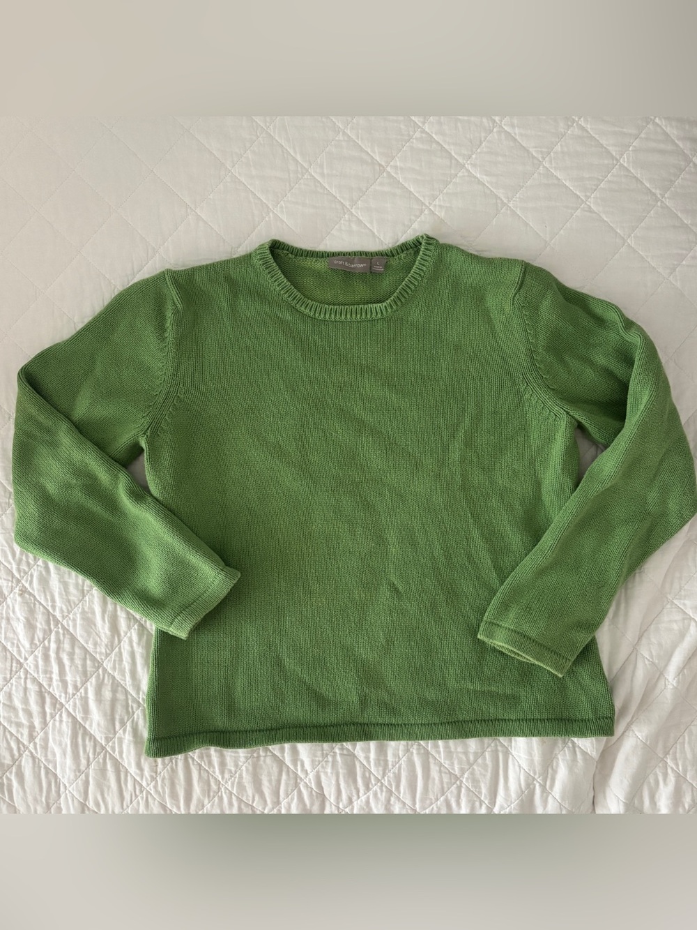 Croft & Barrow Green Crewneck Sweater